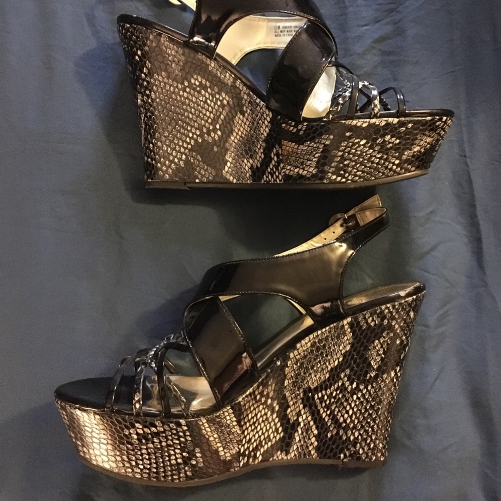 Carlos Santana high snakeskin Platform shoes